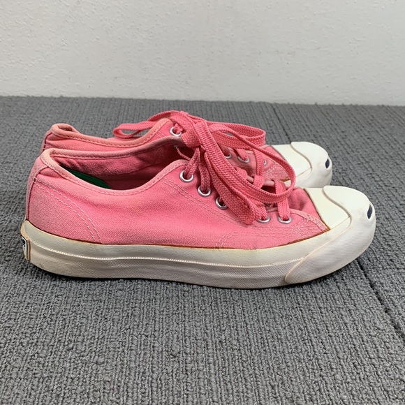 Converse Jack Purcell Low Ox Sneakers Womens Size 6 Pink Canvas Low tops 5Q697 - Picture 8 of 13